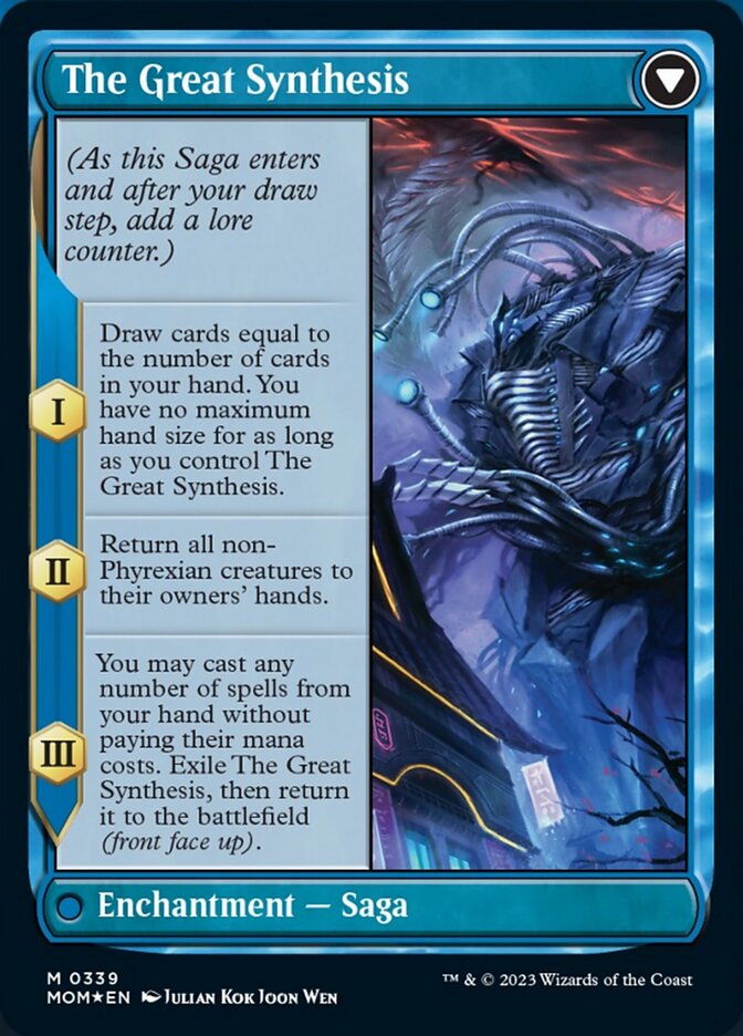 Jin-Gitaxias // The Great Synthesis (Borderless Alternate Art) [March of the Machine] - Trinity Hobby