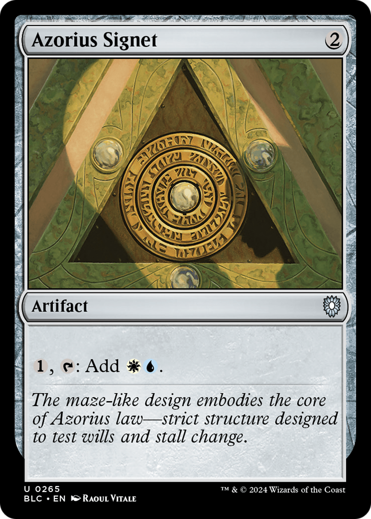 Azorius Signet [Bloomburrow Commander] - Trinity Hobby