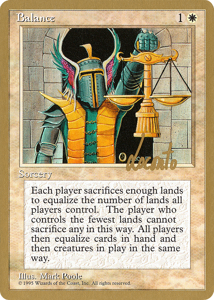 Balance (Michael Loconto) [Pro Tour Collector Set] - Trinity Hobby