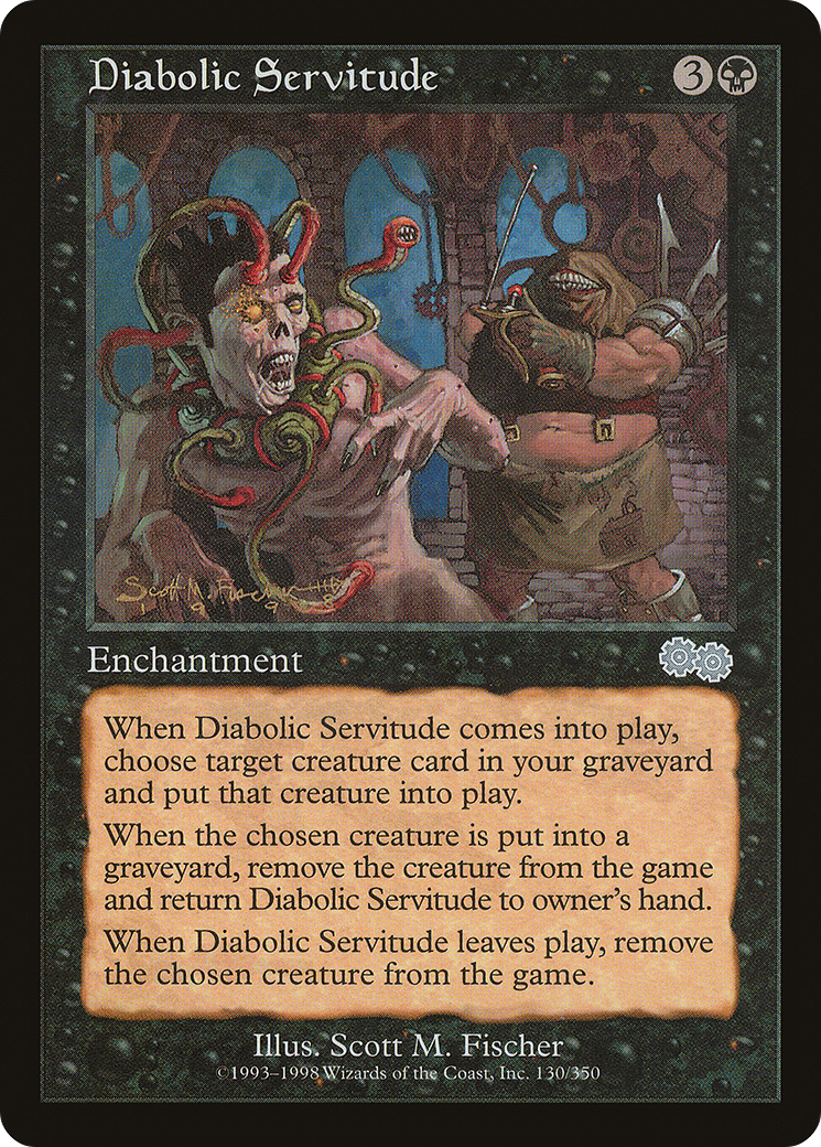 Diabolic Servitude  (USG-130) - [Urza's Saga] - Trinity Hobby