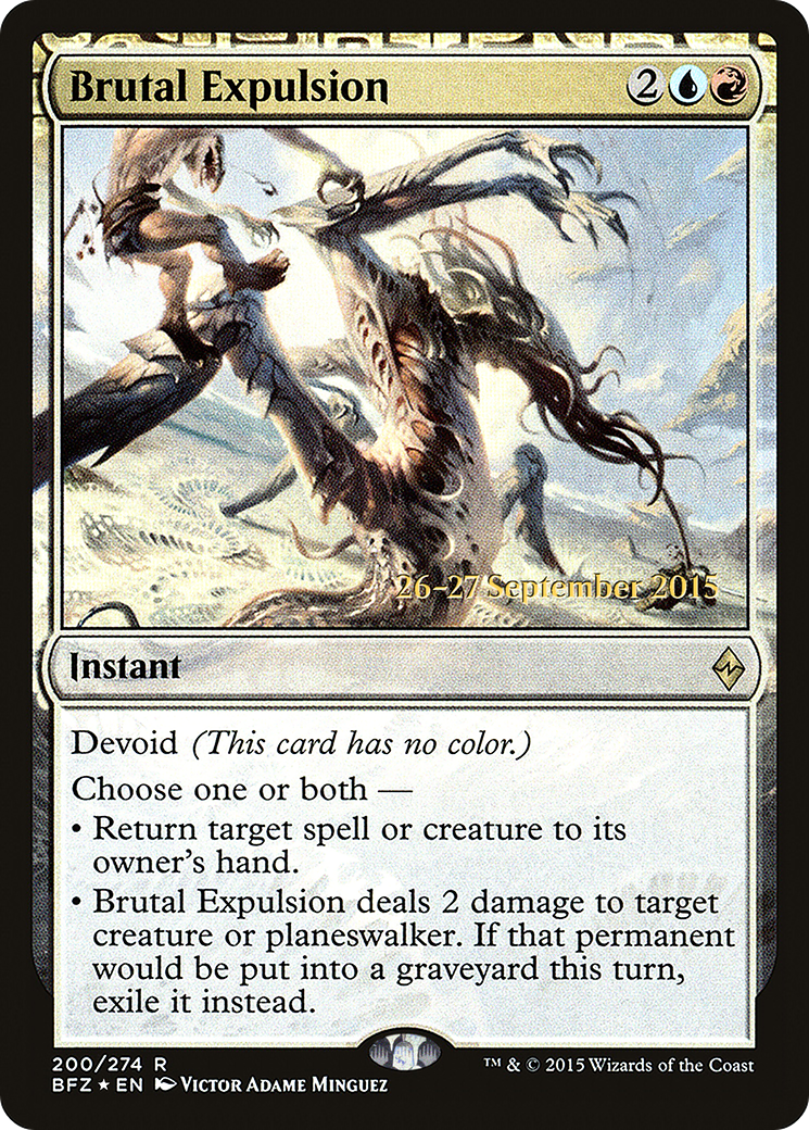 Brutal Expulsion [Battle for Zendikar Prerelease Promos] - Trinity Hobby