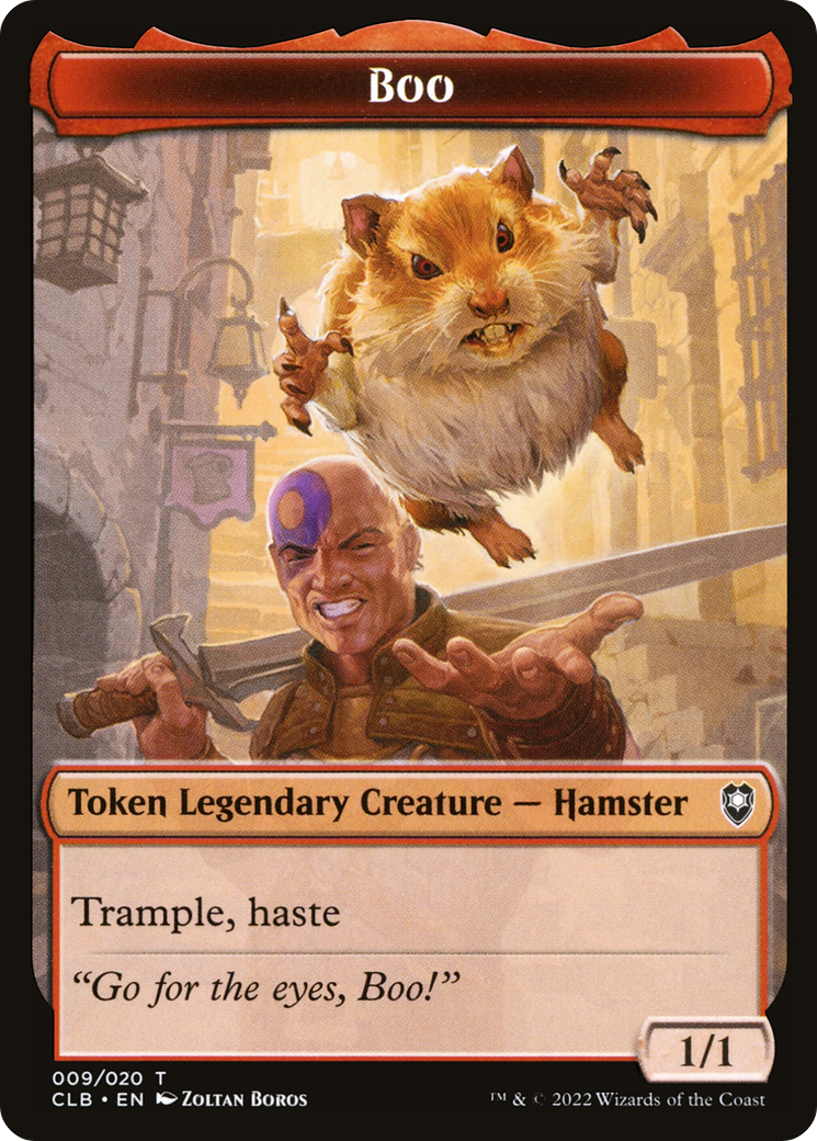 Boo  [Foil]  (CLB-009) - [Battle for Baldur's Gate Tokens] - Trinity Hobby