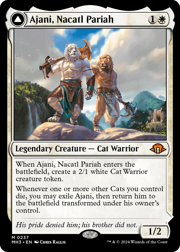 Ajani, Nacatl Pariah // Ajani, Nacatl Avenger [Modern Horizons 3] - Trinity Hobby