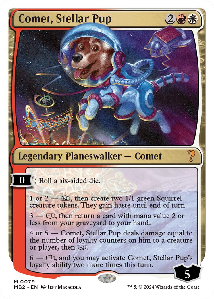 Comet, Stellar Pup [Mystery Booster 2] - Trinity Hobby