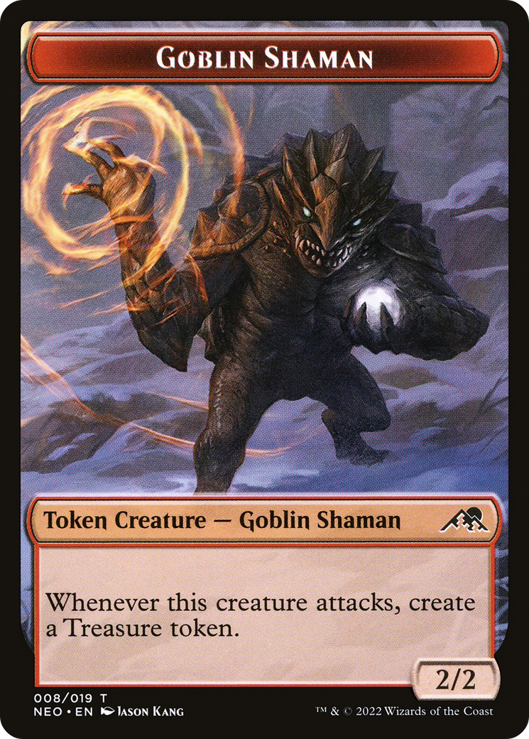 Goblin Shaman  [Foil]  (NEO-008) - [Kamigawa: Neon Dynasty Tokens] - Trinity Hobby