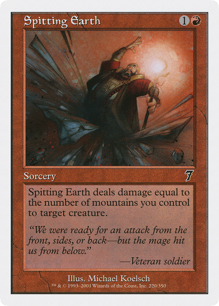 Spitting Earth  (7ED-220) - [Seventh Edition] - Trinity Hobby