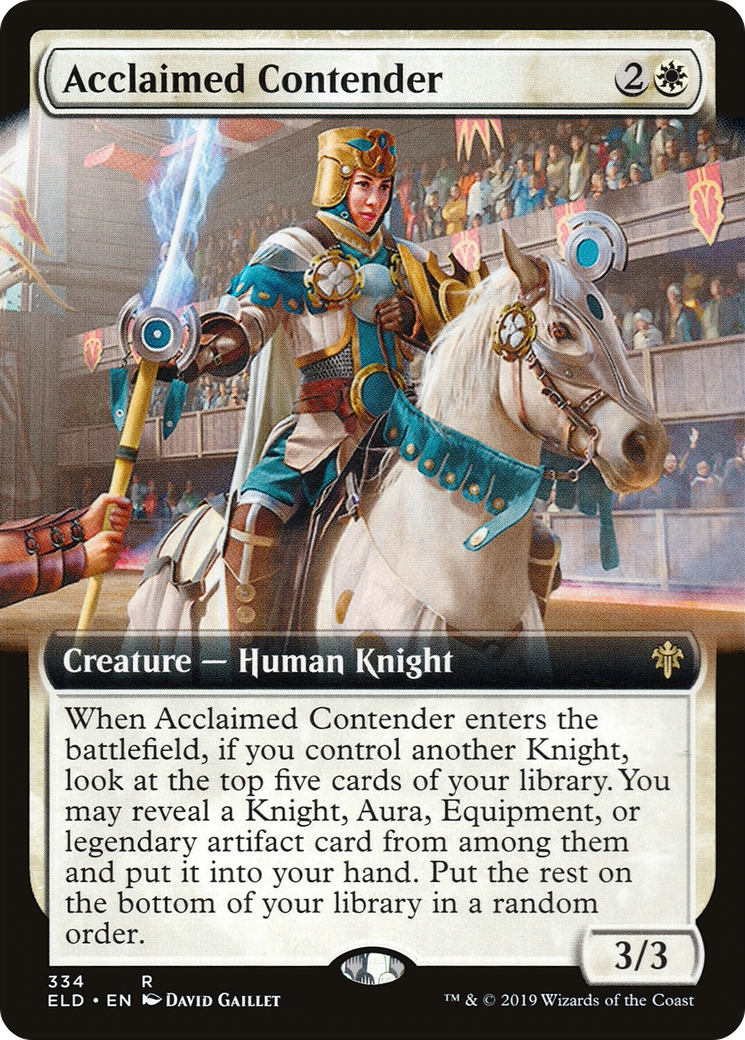 Acclaimed Contender (Extended Art) [Throne of Eldraine] - Trinity Hobby