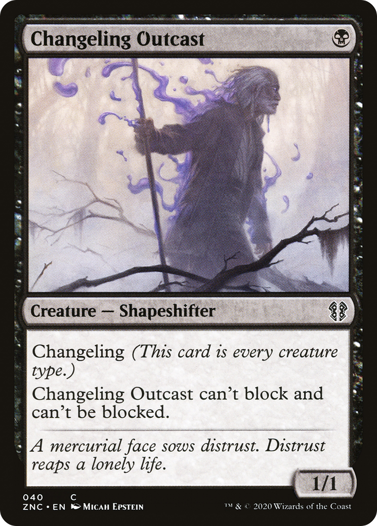 Changeling Outcast [Zendikar Rising Commander] - Trinity Hobby