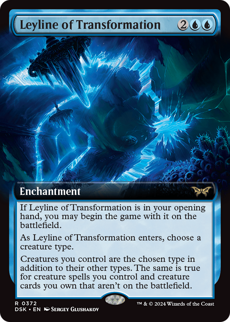 Leyline of Transformation (Extended Art) [Duskmourn: House of Horror] - Trinity Hobby