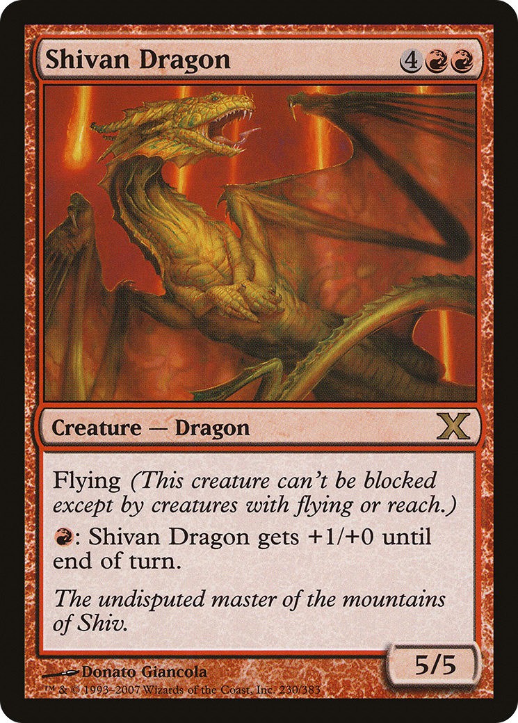 Shivan Dragon  (10E-230) - [Tenth Edition] - Trinity Hobby