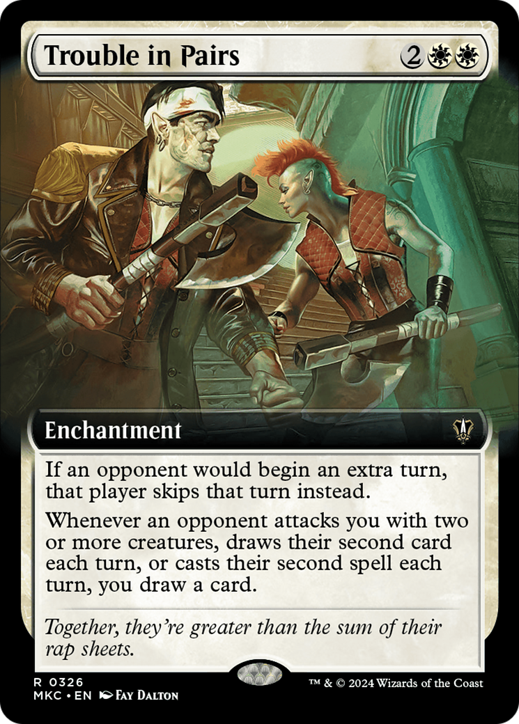 Trouble in Pairs (Extended Art) [Murders at Karlov Manor Commander] - Trinity Hobby