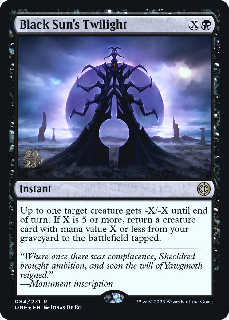 Black Sun's Twilight [Phyrexia: All Will Be One Prerelease Promos] - Trinity Hobby