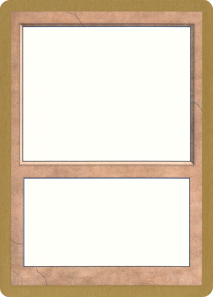 1998 World Championship Blank Card [World Championship Decks 1998] - Trinity Hobby
