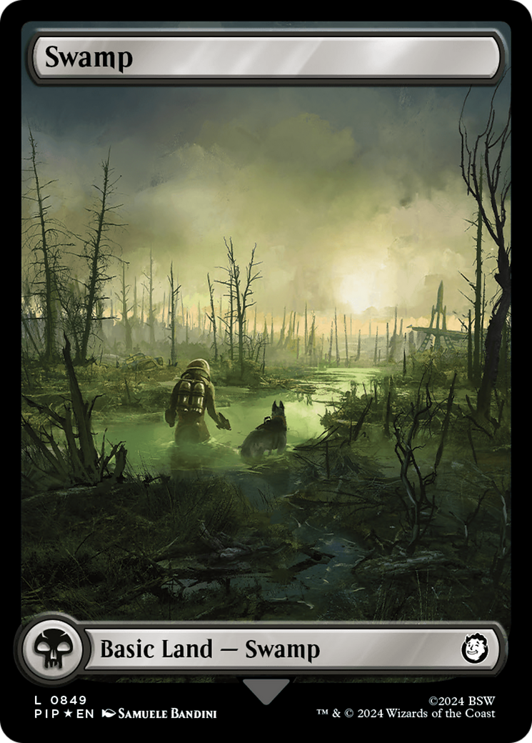 Swamp (0849) (Surge Foil) [Fallout] - Trinity Hobby