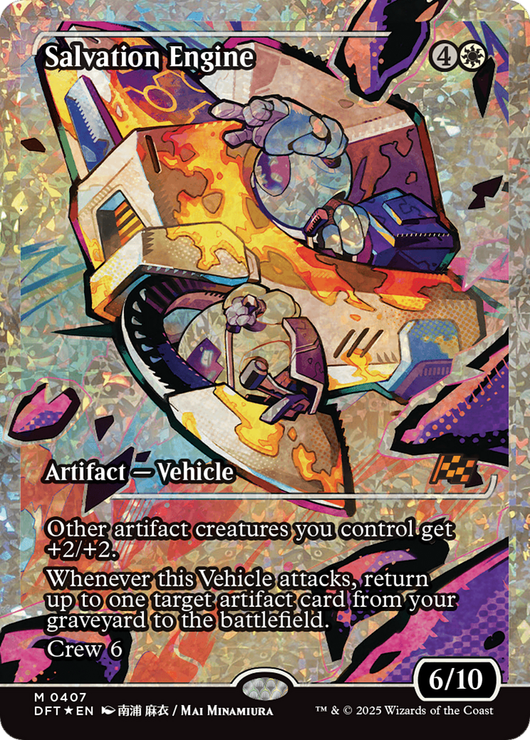 Salvation Engine (Showcase) (Fracture Foil) [Aetherdrift] - Trinity Hobby