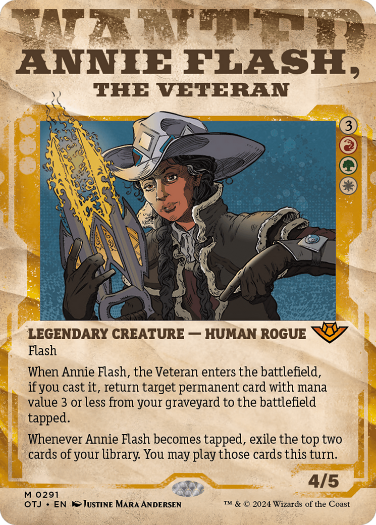 Annie Flash, the Veteran (Showcase) [Outlaws of Thunder Junction] - Trinity Hobby