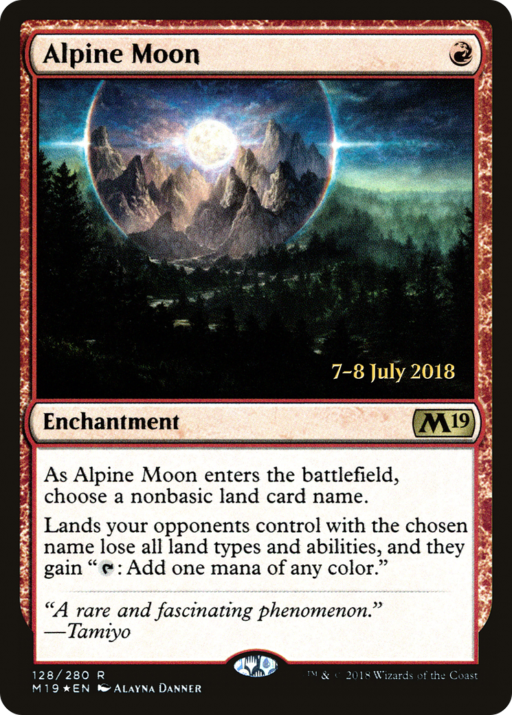 Alpine Moon [Core Set 2019 Prerelease Promos] - Trinity Hobby