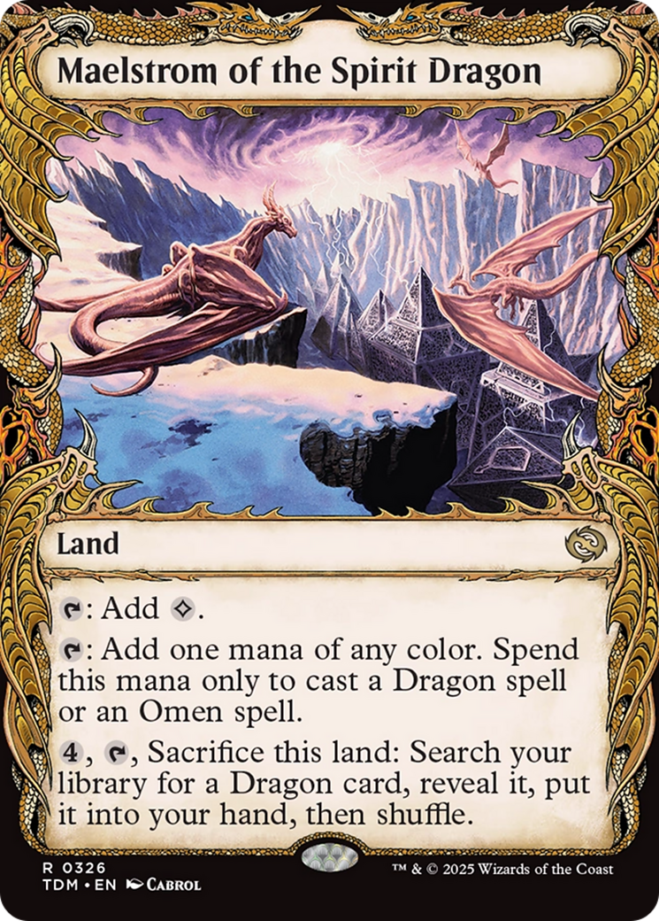 Maelstrom of the Spirit Dragon  (TDM-326) - [Tarkir: Dragonstorm]: (Showcase) - Trinity Hobby