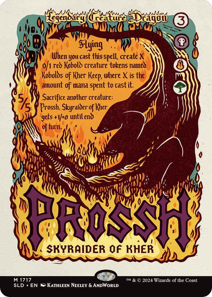 Prossh, Skyraider of Kher  [Foil]  (SLD-1717) - [Secret Lair Drop] (Borderless) - Trinity Hobby