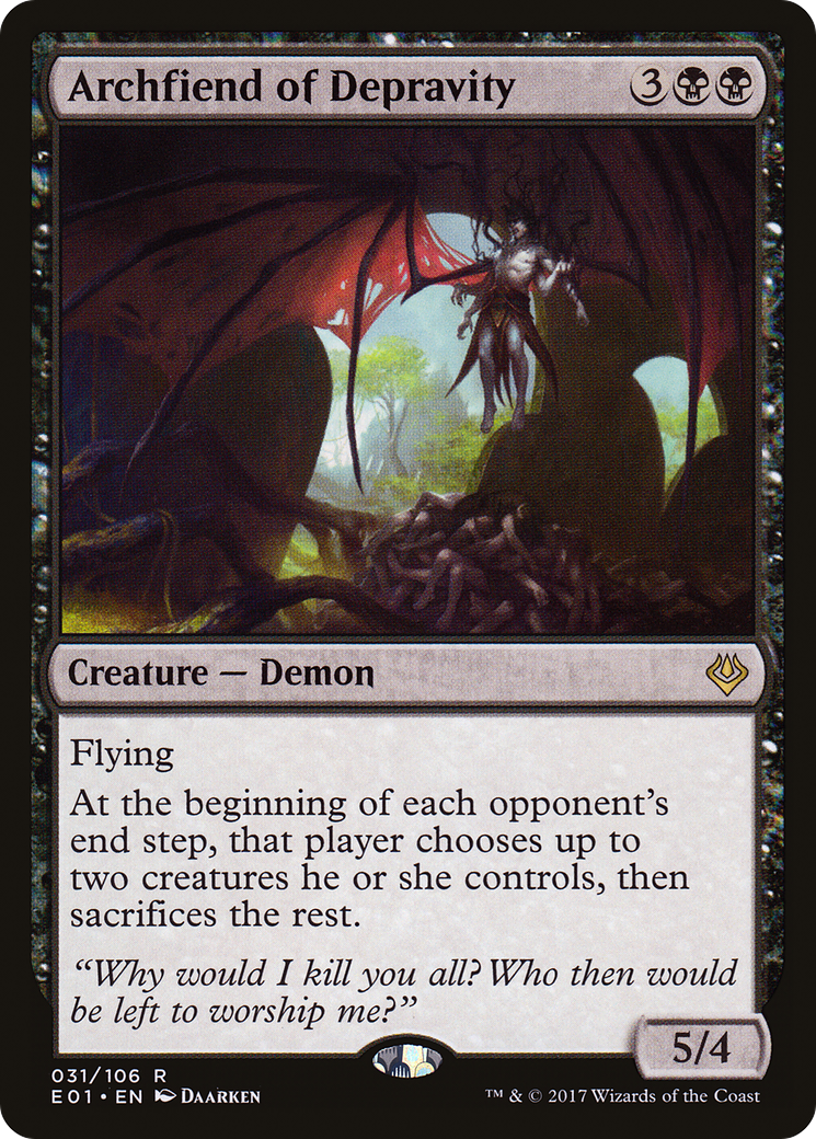 Archfiend of Depravity [Archenemy: Nicol Bolas] - Trinity Hobby