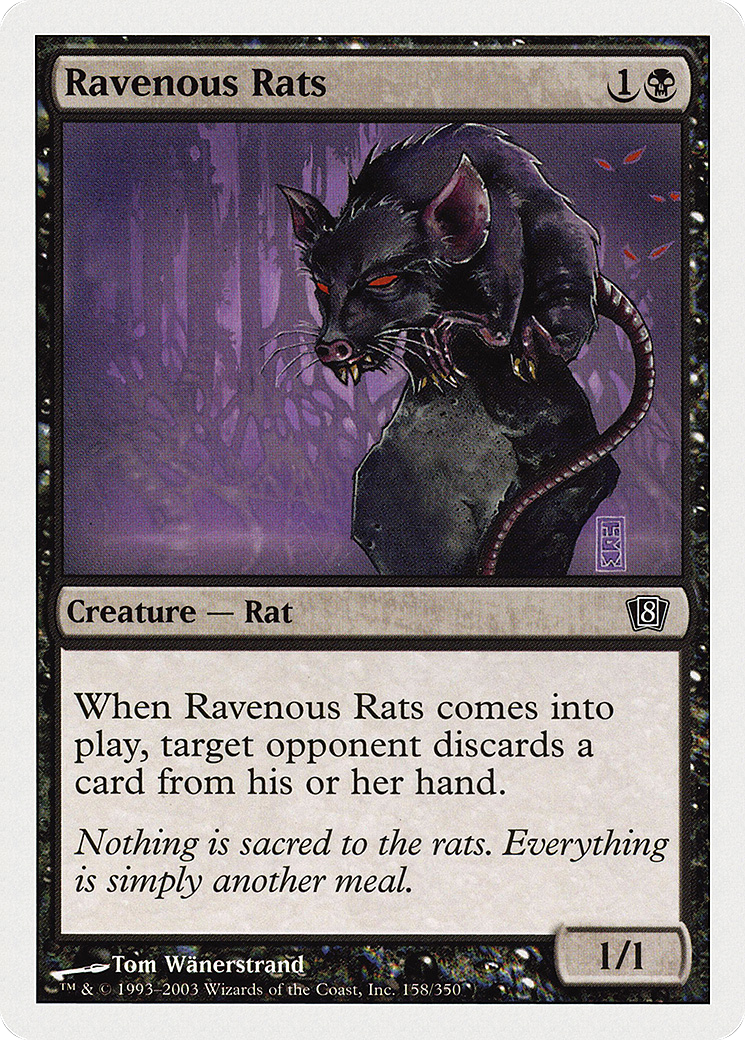 Ravenous Rats  (8ED-158) - [Eighth Edition] - Trinity Hobby