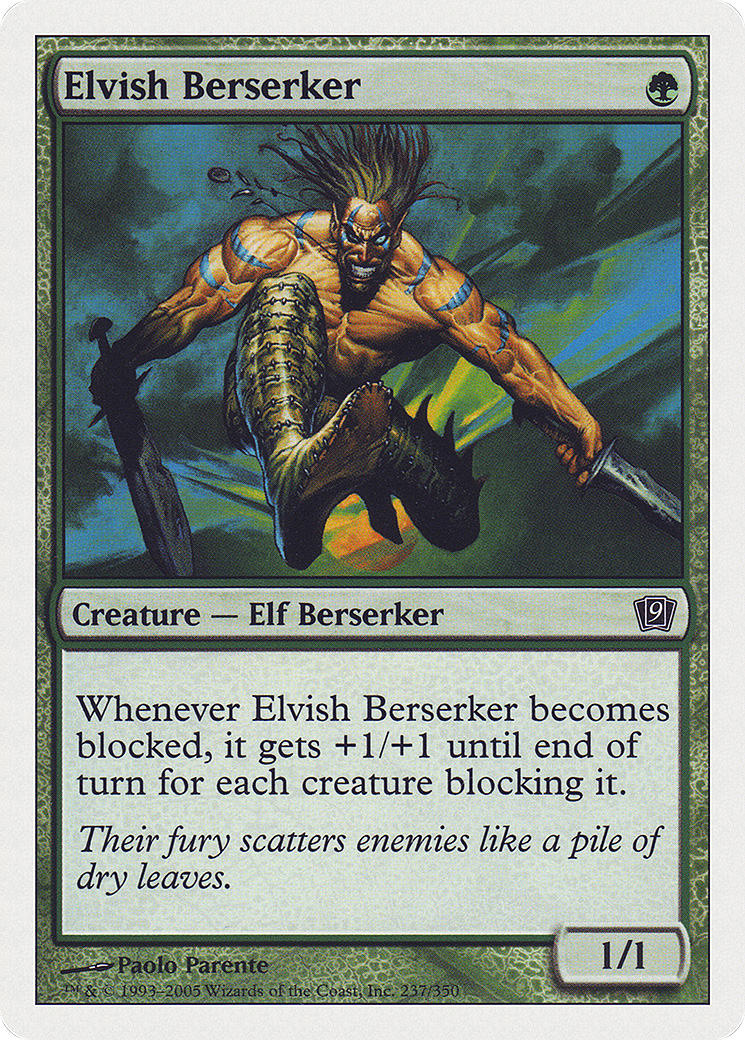 Elvish Berserker  (9ED-237) - [Ninth Edition] - Trinity Hobby