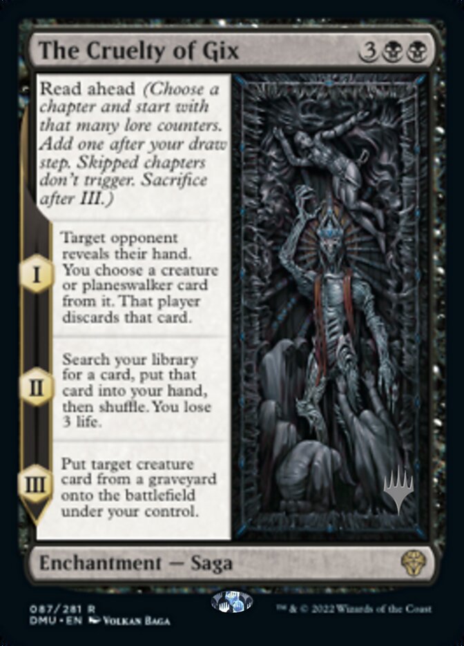 The Cruelty of Gix (Promo Pack) [Dominaria United Promos] - Trinity Hobby