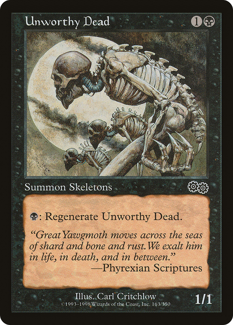 Unworthy Dead  (USG-163) - [Urza's Saga] - Trinity Hobby