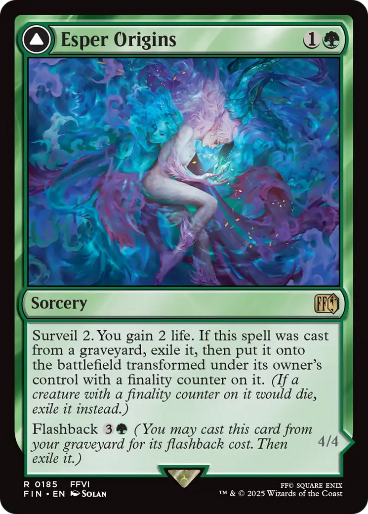 Esper Origins // Summon: Esper Maduin  [Foil]  (FIN-185) - [FINAL FANTASY]: (enchantment) - Trinity Hobby