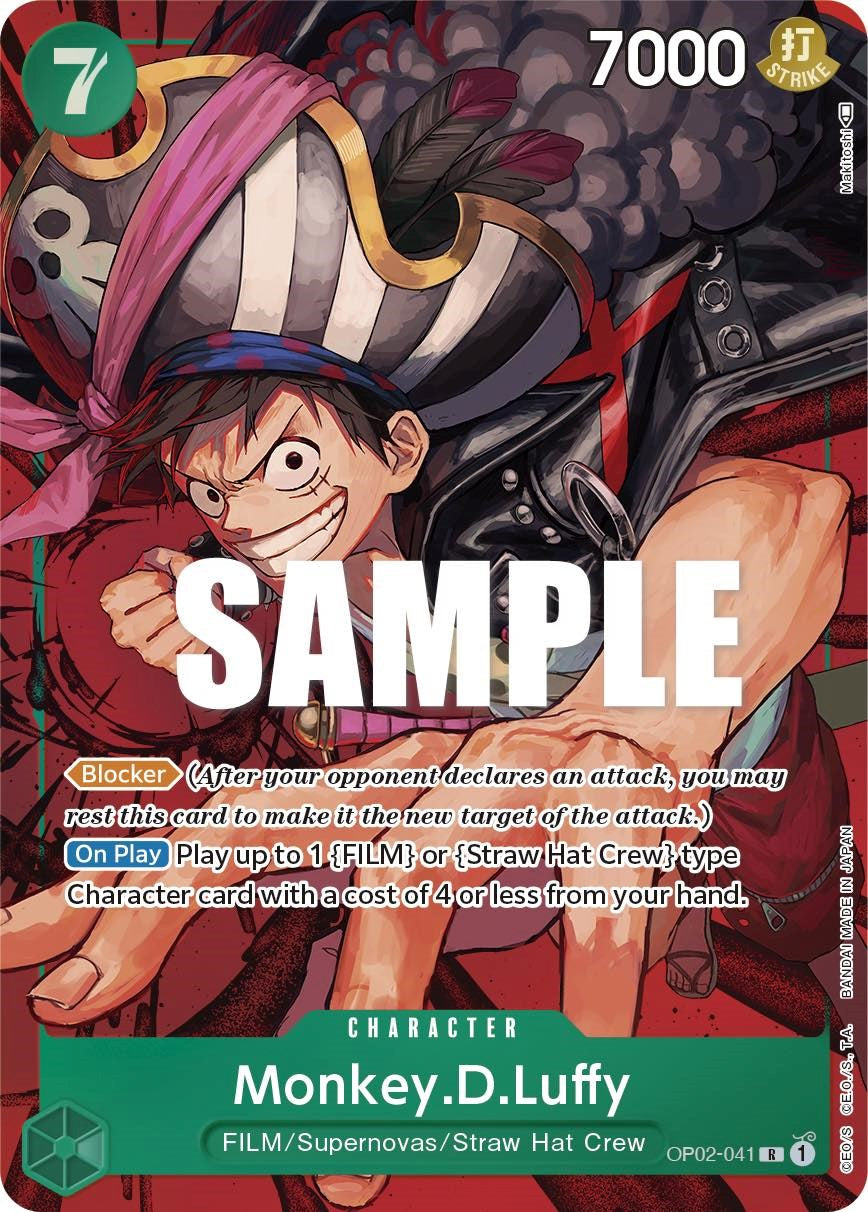 Monkey.D.Luffy (041) (Alternate Art) (OP02-041) - [Paramount War] Foil - Trinity Hobby