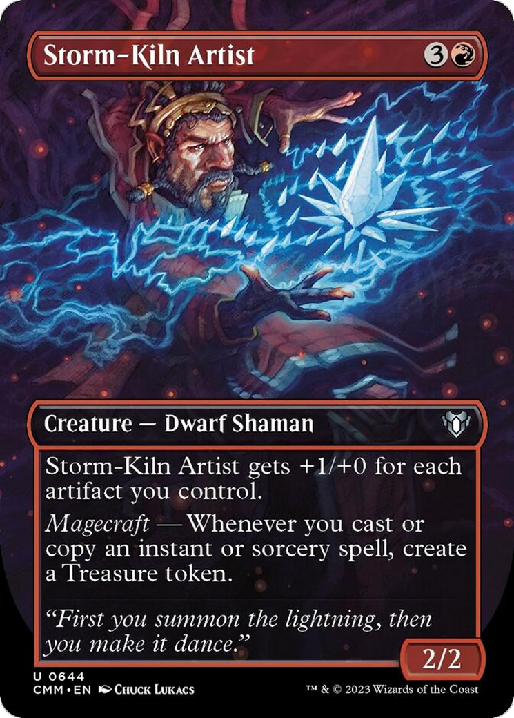 Storm-Kiln Artist (Borderless Alternate Art) [Commander Masters] - Trinity Hobby