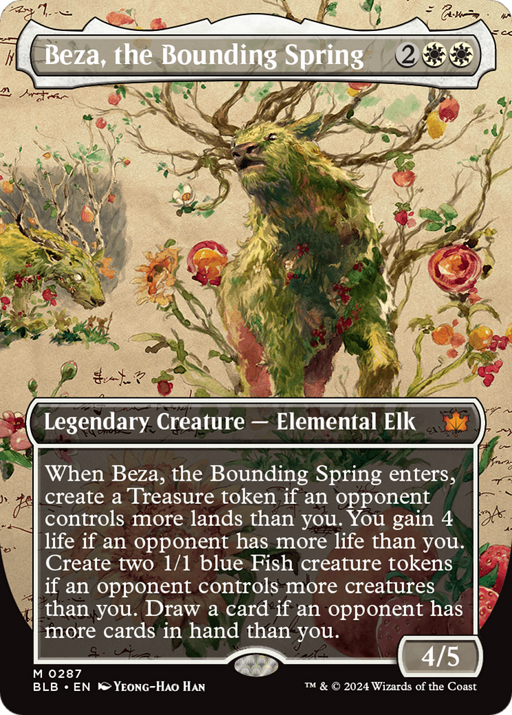 Beza, the Bounding Spring (Borderless) [Bloomburrow] - Trinity Hobby