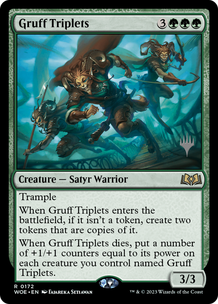 Gruff Triplets (Promo Pack) [Wilds of Eldraine Promos] - Trinity Hobby