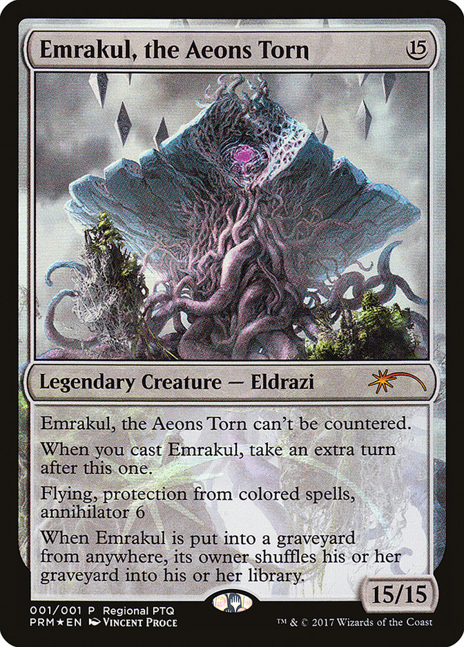 Emrakul, the Aeons Torn (Regional PTQ) [Pro Tour Promos] - Trinity Hobby