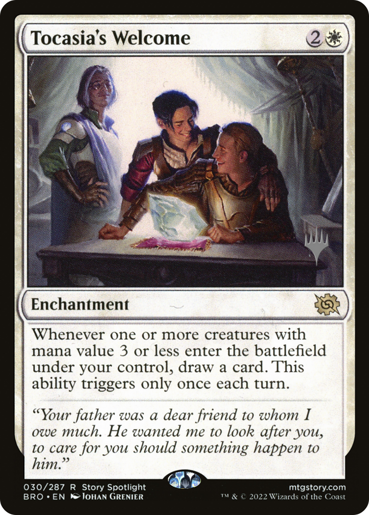 Tocasia's Welcome (Promo Pack) [The Brothers' War Promos] - Trinity Hobby