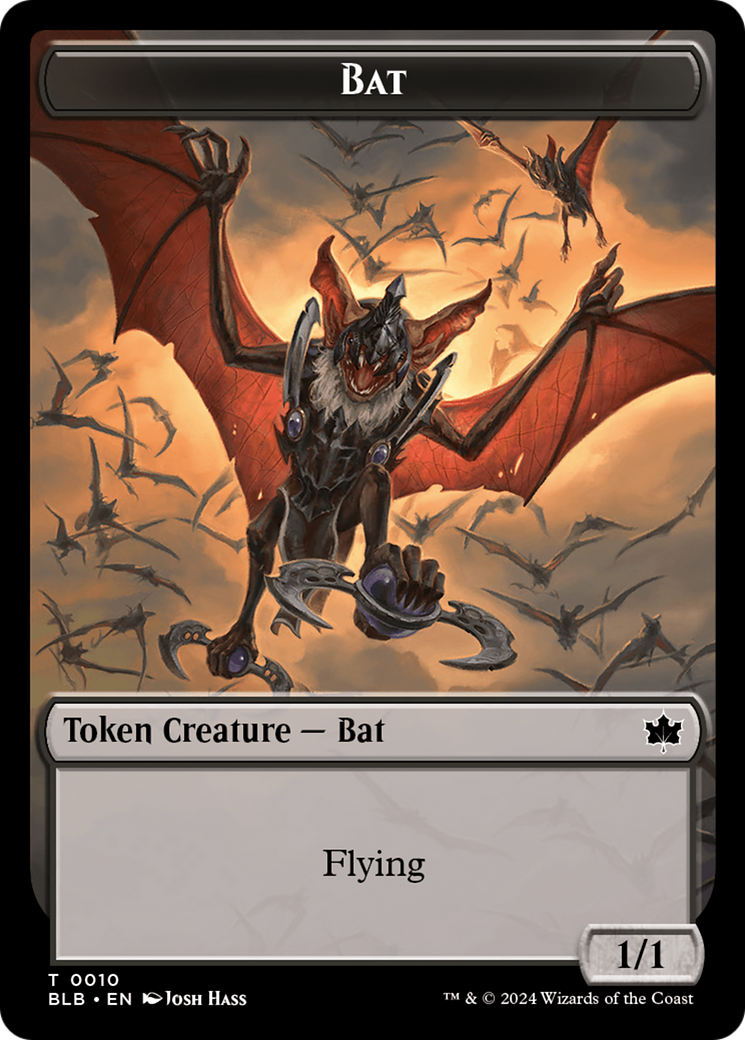 Bat  [Foil]  (BLB-010) - [Bloomburrow Tokens] - Trinity Hobby