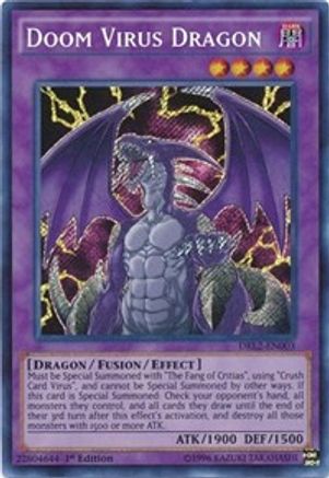 Doom Virus Dragon [DRL2-EN003] Secret Rare - Trinity Hobby
