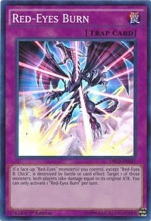 Red-Eyes Burn [DRL2-EN021] Super Rare - Trinity Hobby