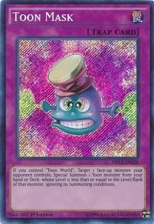 Toon Mask [DRL2-EN028] Secret Rare - Trinity Hobby