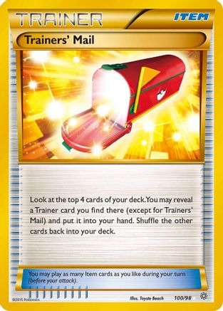 Trainers' Mail (100/98) [XY: Ancient Origins] - Trinity Hobby