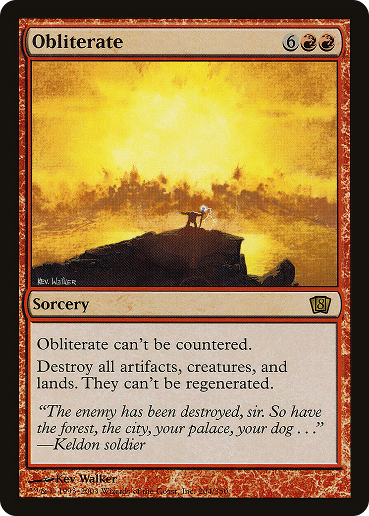 Obliterate [Eighth Edition] - Trinity Hobby