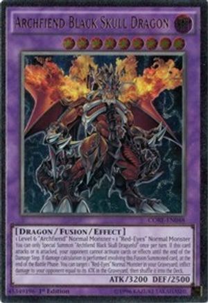 Archfiend Black Skull Dragon [CORE-EN048] Ultimate Rare - Trinity Hobby