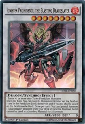 Ignister Prominence, the Blasting Dracoslayer [CORE-EN050] Ultra Rare - Trinity Hobby