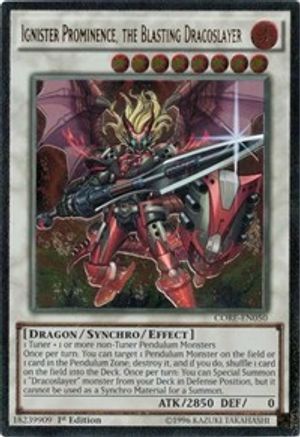 Ignister Prominence, the Blasting Dracoslayer [CORE-EN050] Ultimate Rare - Trinity Hobby