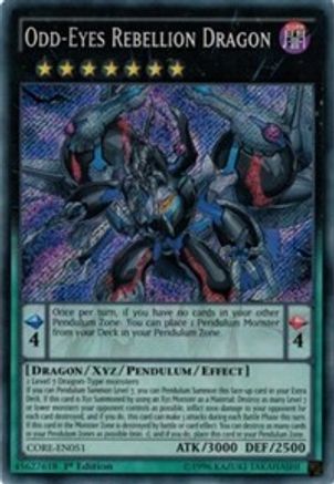 Odd-Eyes Rebellion Dragon [CORE-EN051] Secret Rare - Trinity Hobby