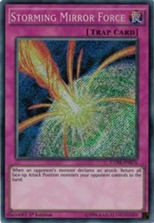 Storming Mirror Force [CORE-EN076] Secret Rare - Trinity Hobby