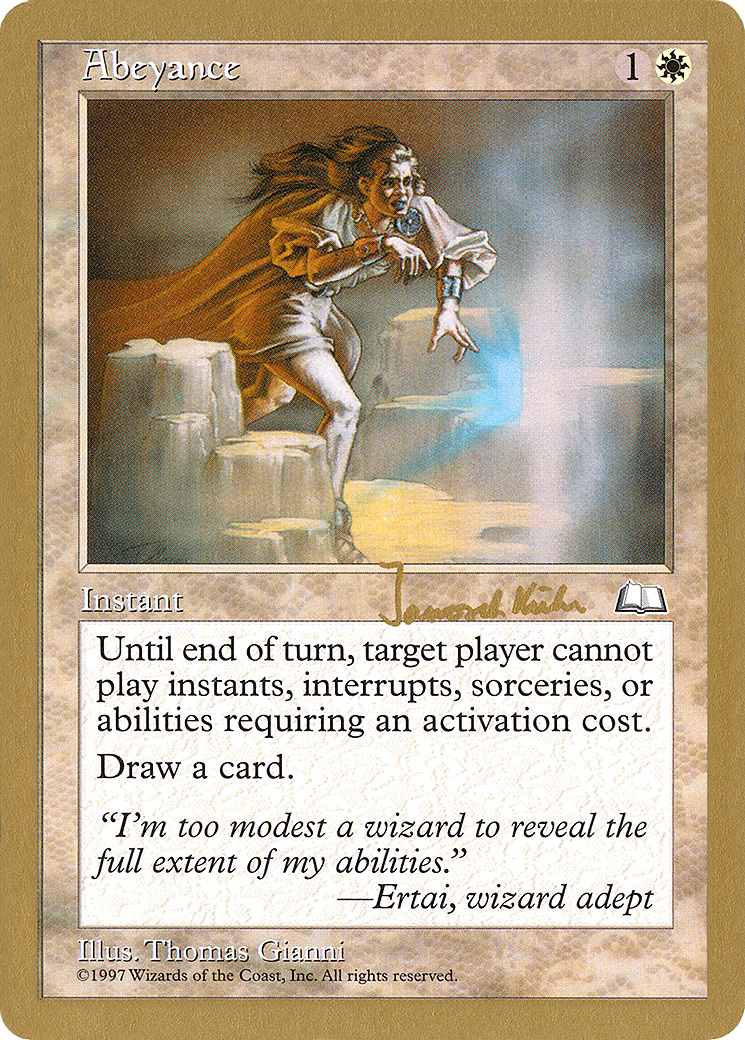 Abeyance (Janosch Kuhn) [World Championship Decks 1997] - Trinity Hobby