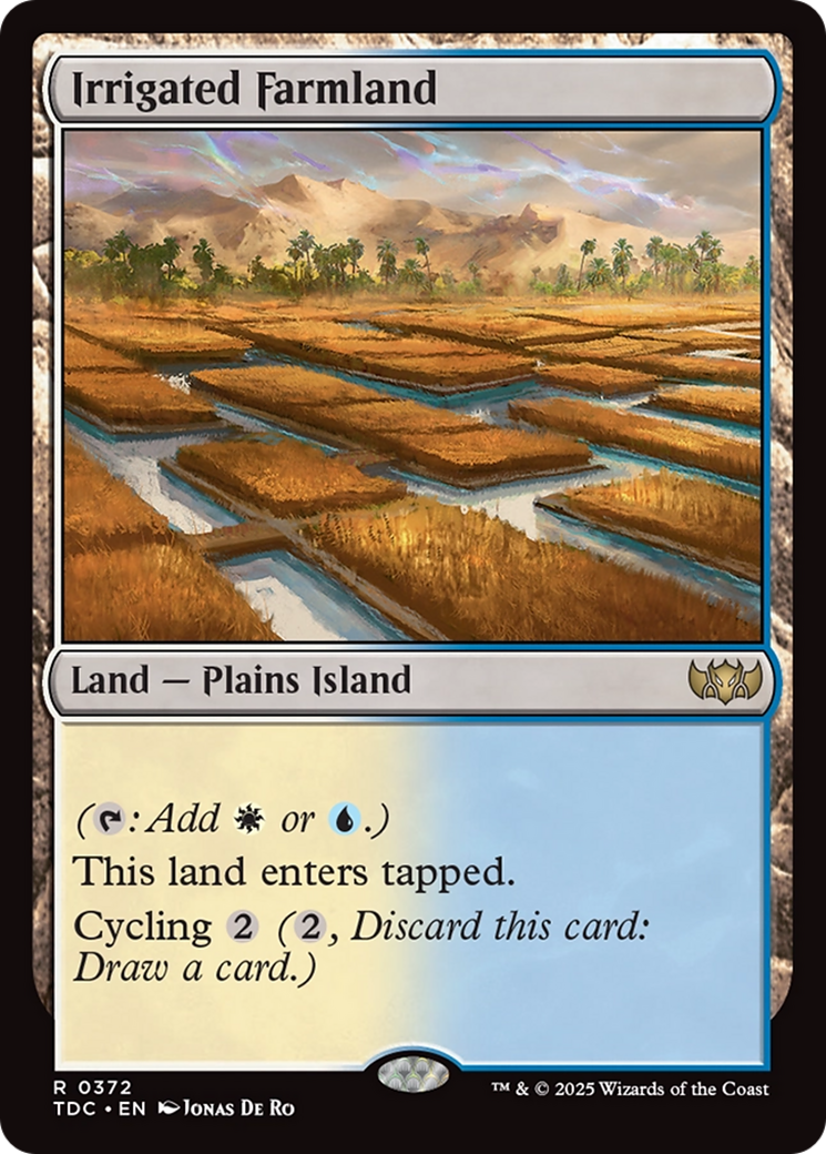 Irrigated Farmland (TDC-372) - [Commander: Tarkir: Dragonstorm]