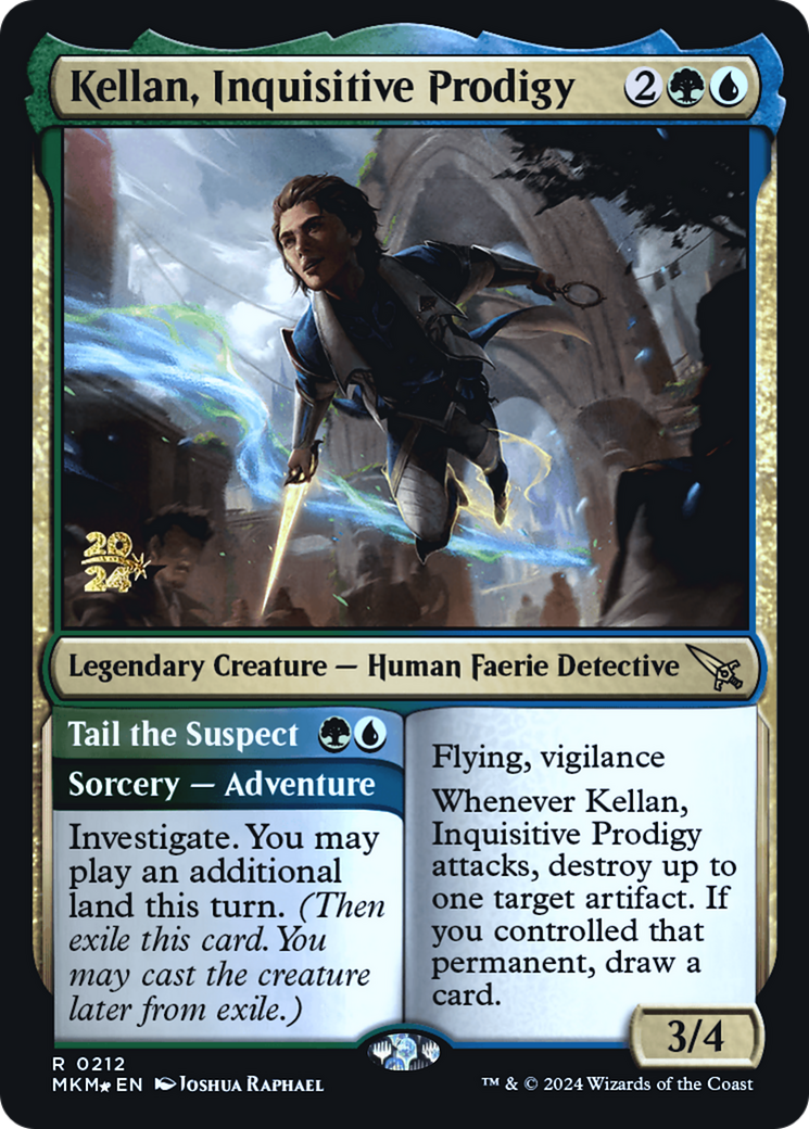 Kellan, Inquisitive Prodigy [Murders at Karlov Manor Prerelease Promos] - Trinity Hobby