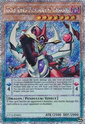 Odd-Eyes Pendulum Dragon [CT12-EN001] Secret Rare